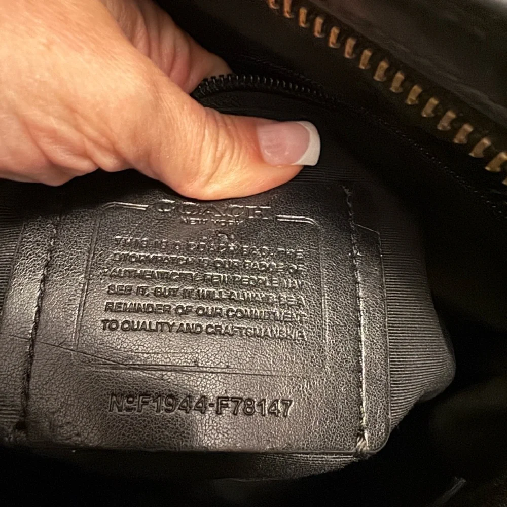 Coach Black Leather Messenger Bag Men’s